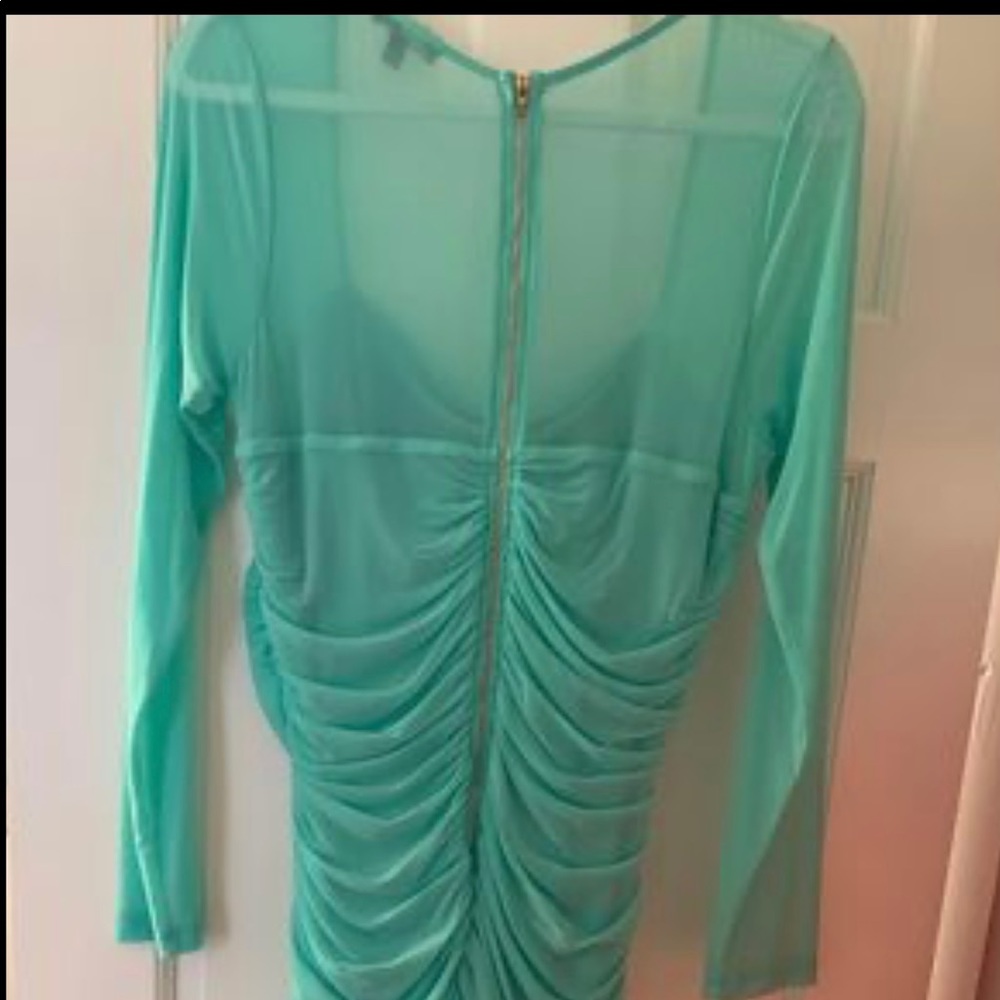 Fashion Nova aqua blue dress